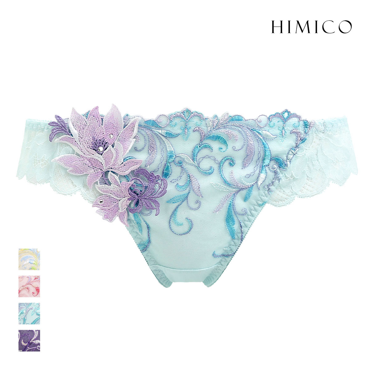 ヒミコ 024シリーズ ショーツ Tバック ソング タンガ M L ランジェリー HIMICO(SX-サックス-M)