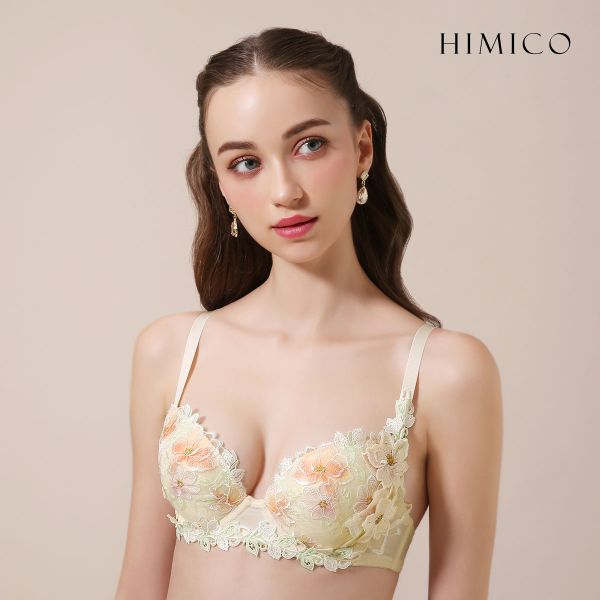 ヒミコ 026シリーズ ブラジャー 大きいサイズ アンダー80 B C D E F ランジェリー HIMICO(CR-クリーム-B65)