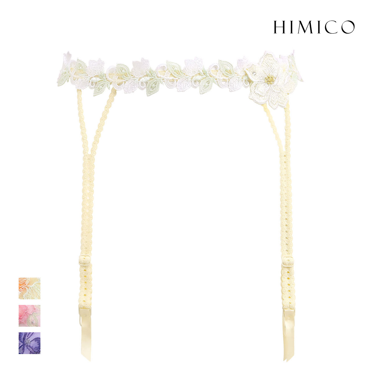 ヒミコ 026シリーズ ガーターベルト M L ランジェリー HIMICO(CR-クリーム-M)