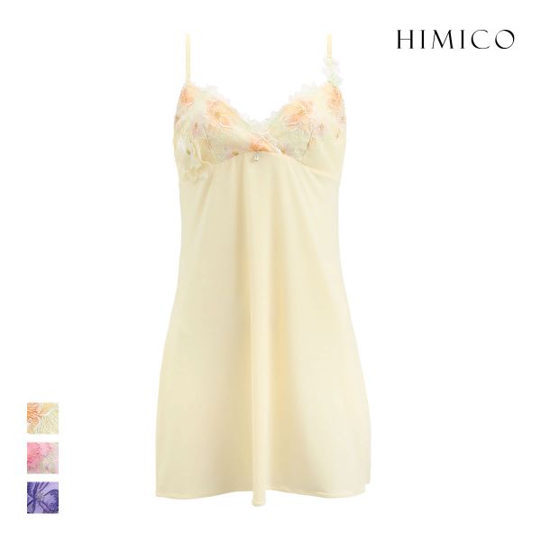 ヒミコ 026シリーズ スリップ ロングキャミソール M L ランジェリー HIMICO(CR-クリーム-M)