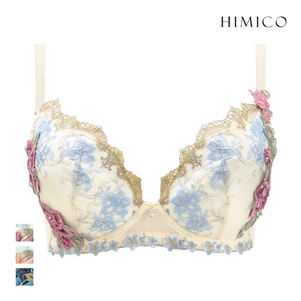 ヒミコ 029シリーズ HIMICOブラジャー 下着 レディース 勝負下着 セクシー 刺繍 ランジェリー ワイヤー グラマー 大きいサイズ 白鳩