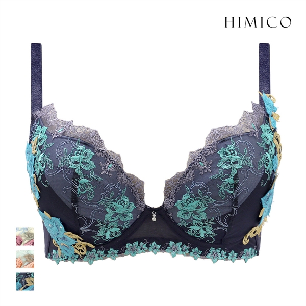 ヒミコ 029シリーズ HIMICOブラジャー 下着 レディース 勝負下着 セクシー 刺繍 ランジェリー ワイヤー グラマー 大きいサイズ 白鳩