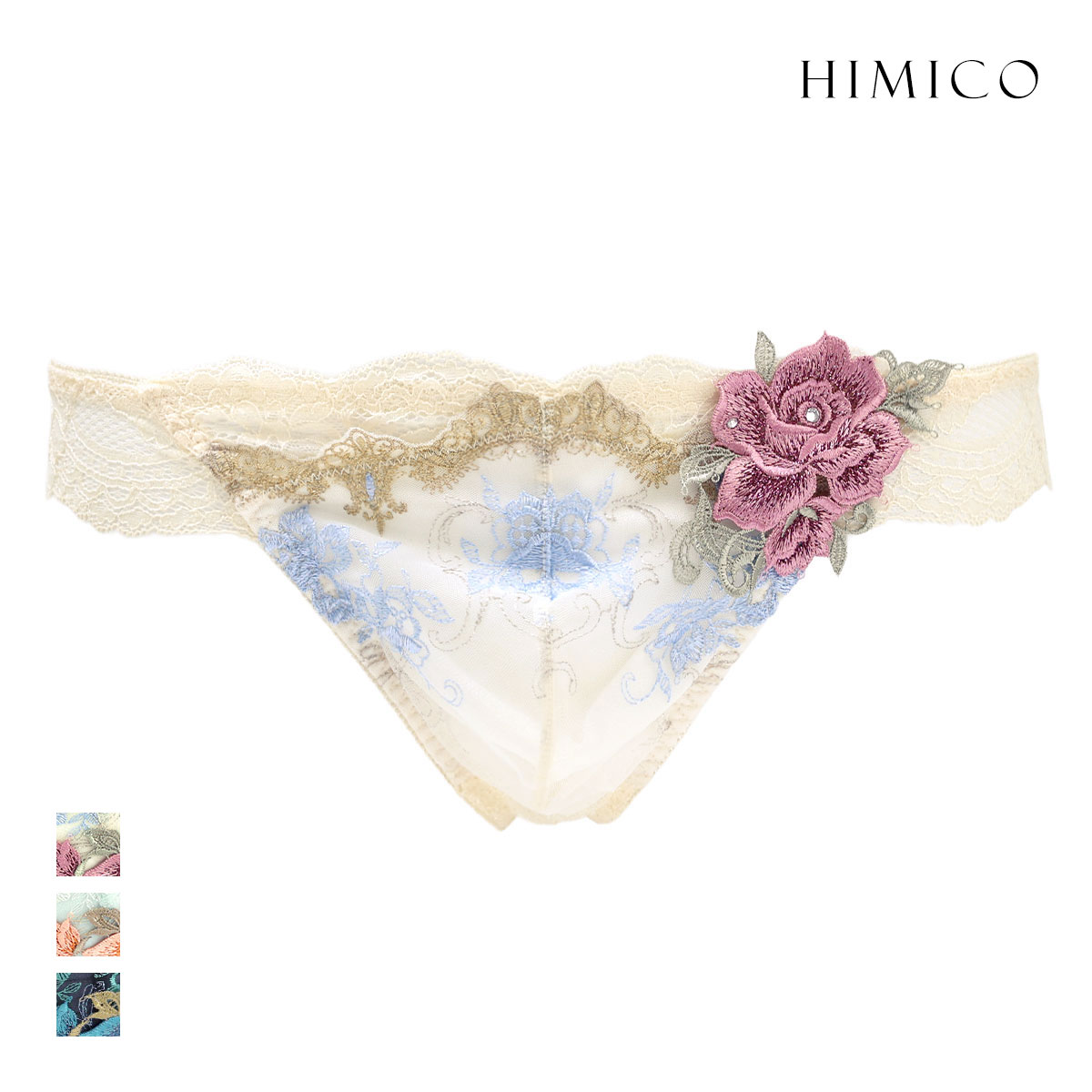HIMICO★Stella di Natale★レースTバック★メンズM白 HIMICO 煌びやかな幸福に満ち溢れる Stella di Natale Tバック