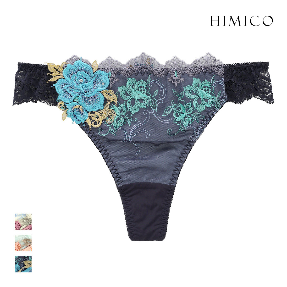 HIMICO STELLA DI NATALE ホワイト Tバック　サイズM HIMICO 煌びやかな幸福に満ち溢れる Stella di Natale Tバック