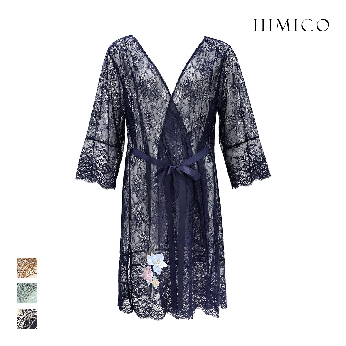 ヒミコ 031シリーズ レースガウン フリーサイズ ランジェリー HIMICO(NV-ネイビー-Free)