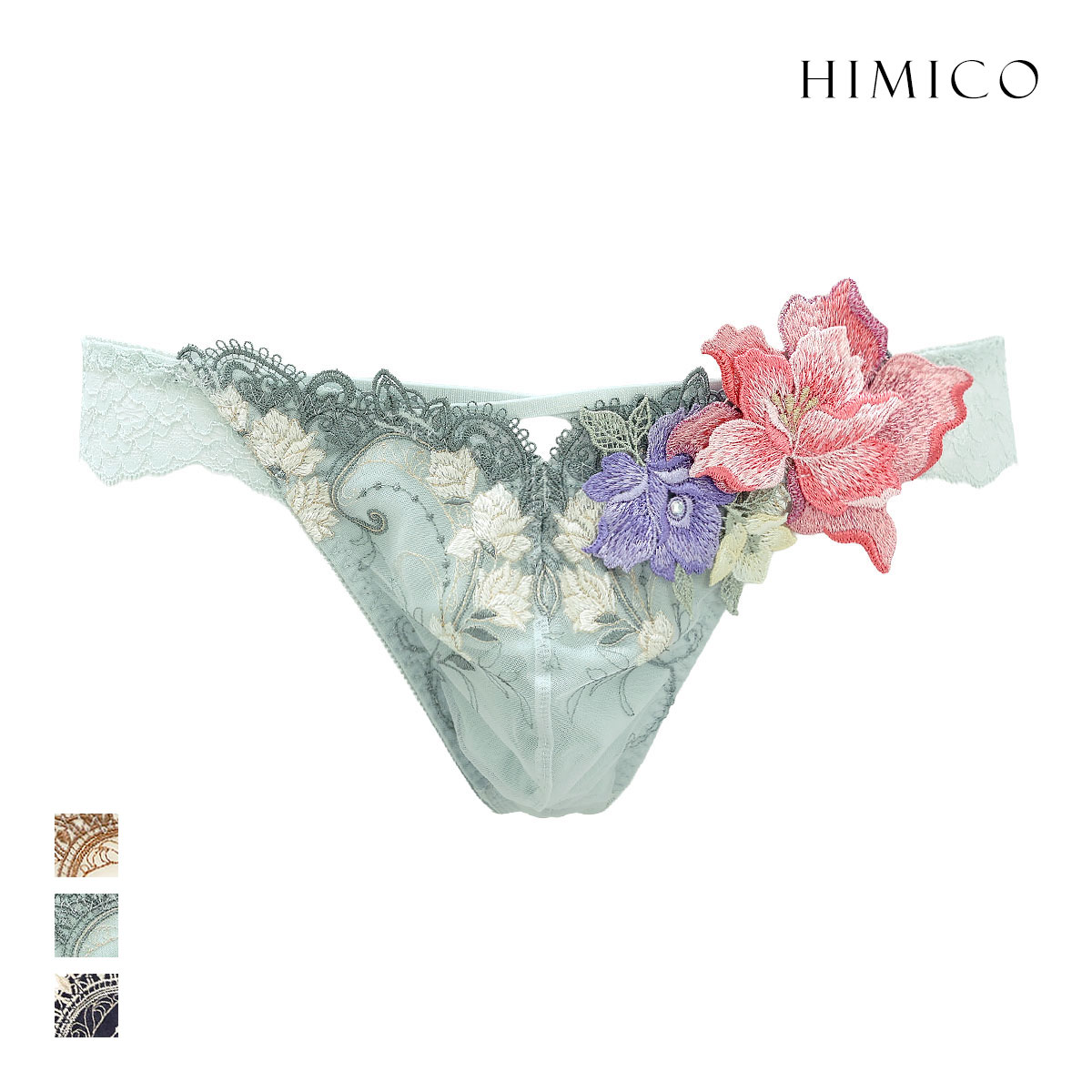 ヒミコ 031シリーズ Tバック パンツ バックレース タンガ メンズ M L HIMICO(MI-ミント-M)
