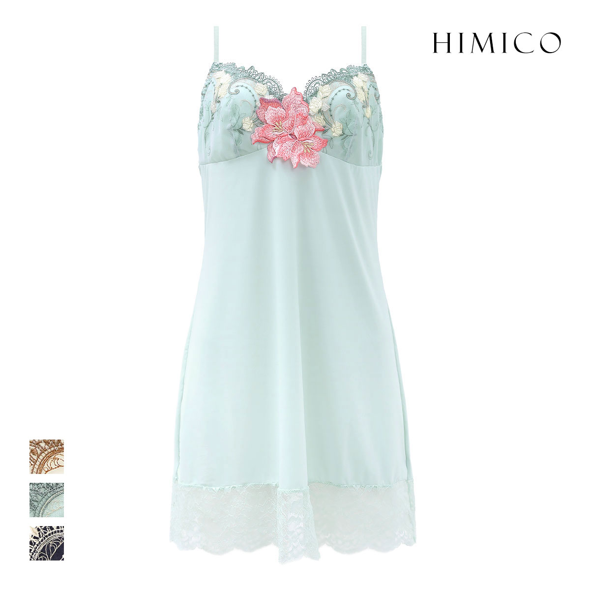 ヒミコ 031シリーズ スリップ ロングキャミソール M L ランジェリー HIMICO(MI-ミント-M)