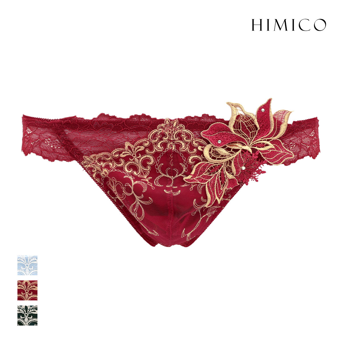 ヒミコ 032シリーズ Tバック パンツ バックレース タンガ メンズ M L HIMICO(RE-レッド-M)