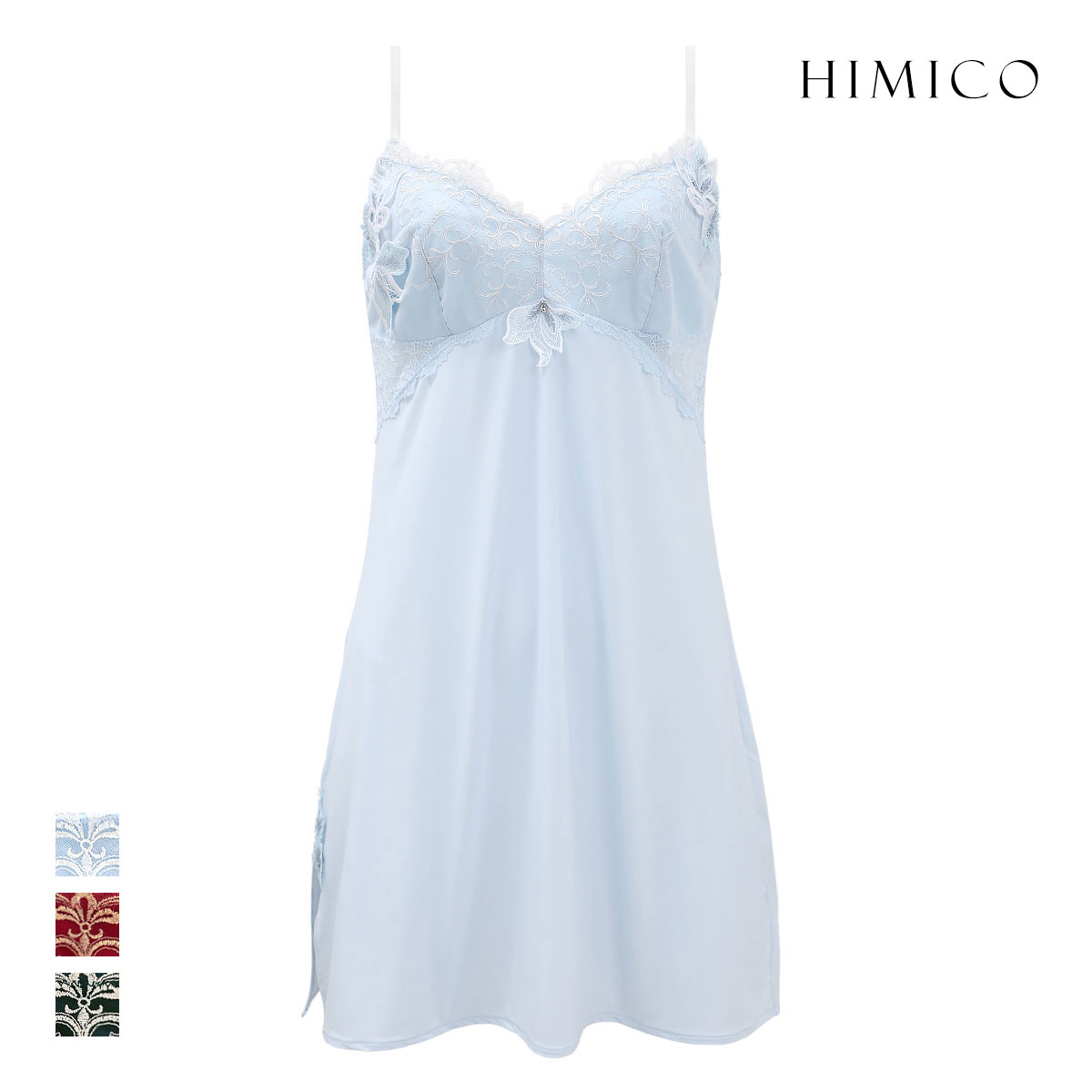 ヒミコ 032シリーズ スリップ ロングキャミソール M L ランジェリー HIMICO(SX-サックス-M)