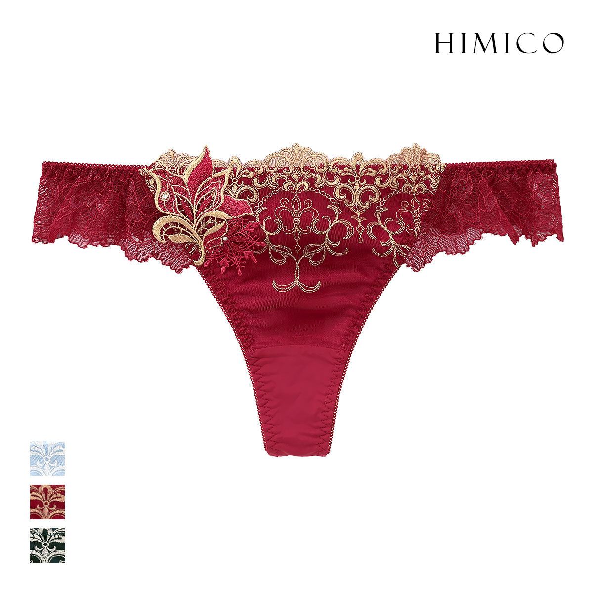 ヒミコ 032シリーズ ショーツ Tバック ソング タンガ M L ランジェリー HIMICO(RE-レッド-M)