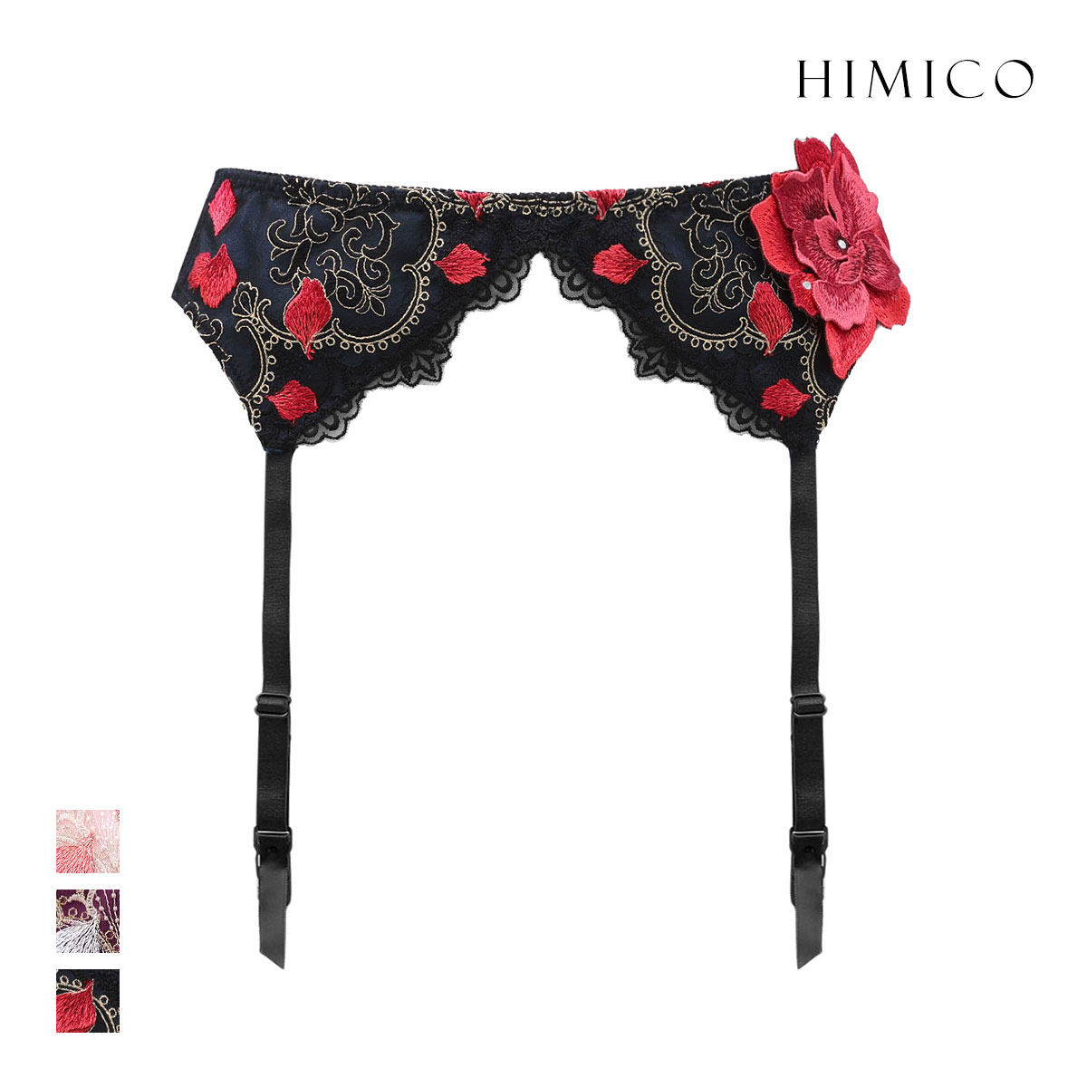 ヒミコ 033シリーズ ガーターベルト M L ランジェリー HIMICO(BK-ブラック-M)