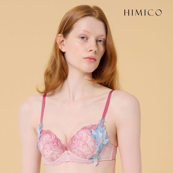 ヒミコ 034シリーズ HIMICOブラジャー 下着 レディース 勝負下着 セクシー 刺繍 ランジェリー ワイヤーブラ 大きいサイズ 白鳩