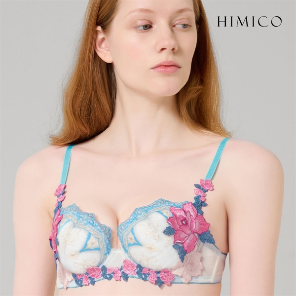 ヒミコ 035シリーズ HIMICOブラジャー 下着 レディース 勝負下着 セクシー 刺繍 ランジェリー ワイヤーブラ 大きいサイズ 白鳩