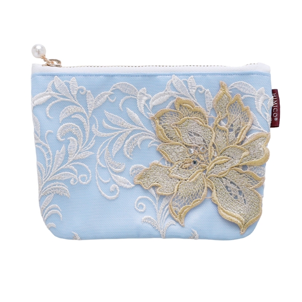 ヒミコ 036シリーズ ミニポーチ 巾着 単品 小物入れ サテン プレゼント ギフト 旅行 刺繍 シンプル 大人ランジェリー 自分へのご褒美 下着 上品ランジェリー