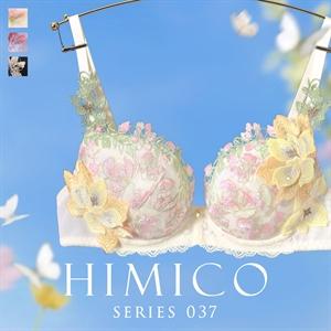 ヒミコ 037シリーズ ブラジャー 大きいサイズ アンダー80 B C D E F HIMICO 刺繍ブラジャー 大人ランジェリー 自分へのご褒美