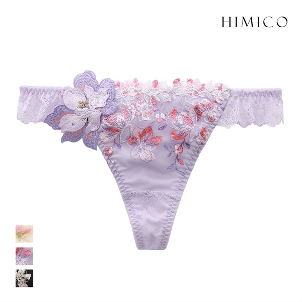 ヒミコ 037シリーズ ショーツ Tバック ソング タンガ M L ランジェリー HIMICO 刺繍ブラジャー 大人ランジェリー