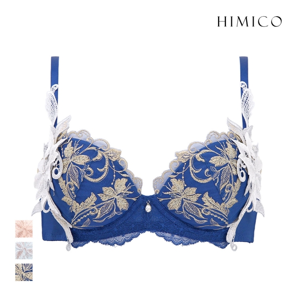ヒミコ 038シリーズ ブラジャー 大きいサイズ アンダー80 B C D E F HIMICO 刺繍ブラジャー 大人ランジェリー ご褒美