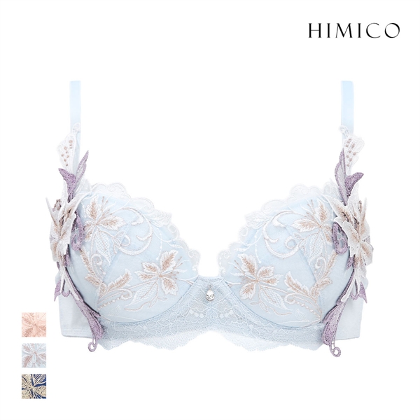 ヒミコ 038シリーズ ブラジャー 大きいサイズ アンダー80 B C D E F HIMICO 刺繍ブラジャー 大人ランジェリー ご褒美