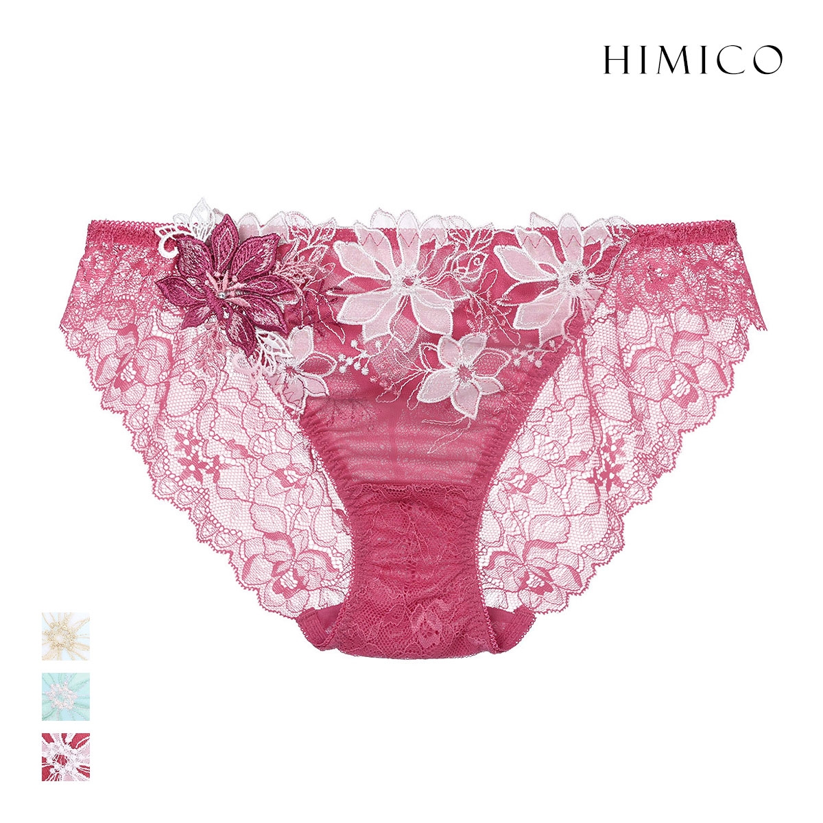 ヒミコ 039シリーズ ノーマルショーツ M L ランジェリー HIMICO 刺繍ブラジャー 大人ランジェリー 自分へのご褒美 下着(RO-ローズ-M)