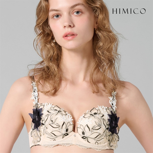 ヒミコ 040シリーズ HIMICOブラジャー 下着 レディース 勝負下着 セクシー 刺繍 ランジェリー ワイヤーブラ 大きいサイズ 白鳩