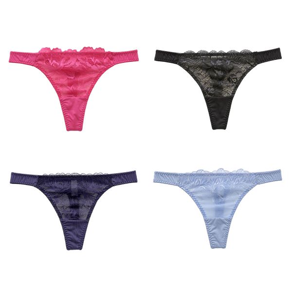 ショーツ Tバック 福袋 4枚セット おまかせ 刺繍レース 2wayトリコット シンプル エレガント セクシー かわいい