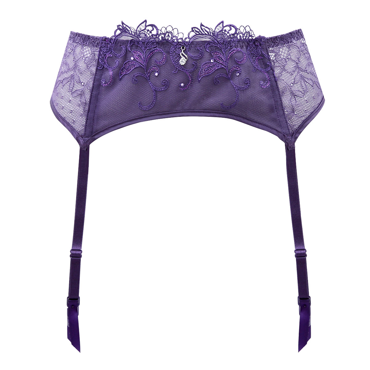 HIMICO estasiare VIOLA ガーターベルト ML ランジェリー 001series 単品(VI-バイオレット-M)