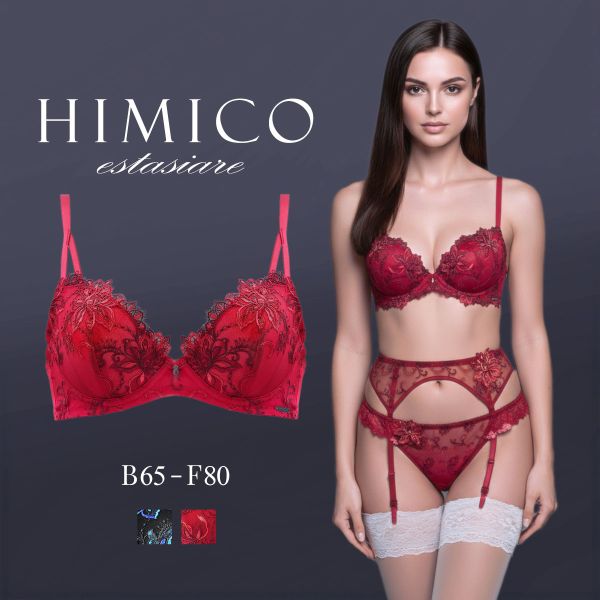 HIMICO estasiare GEMMA ノンパテッド ブラジャー 総レース ランジェリー BCDEF 002series 単品
