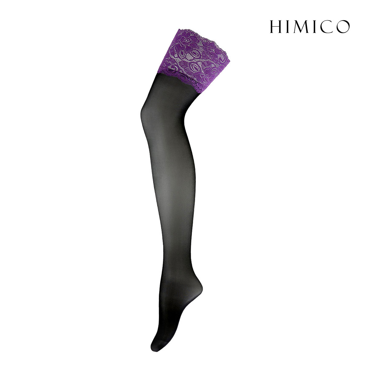 HIMICO ヒミコ ガーターストッキング レース付き 日本製 つま先