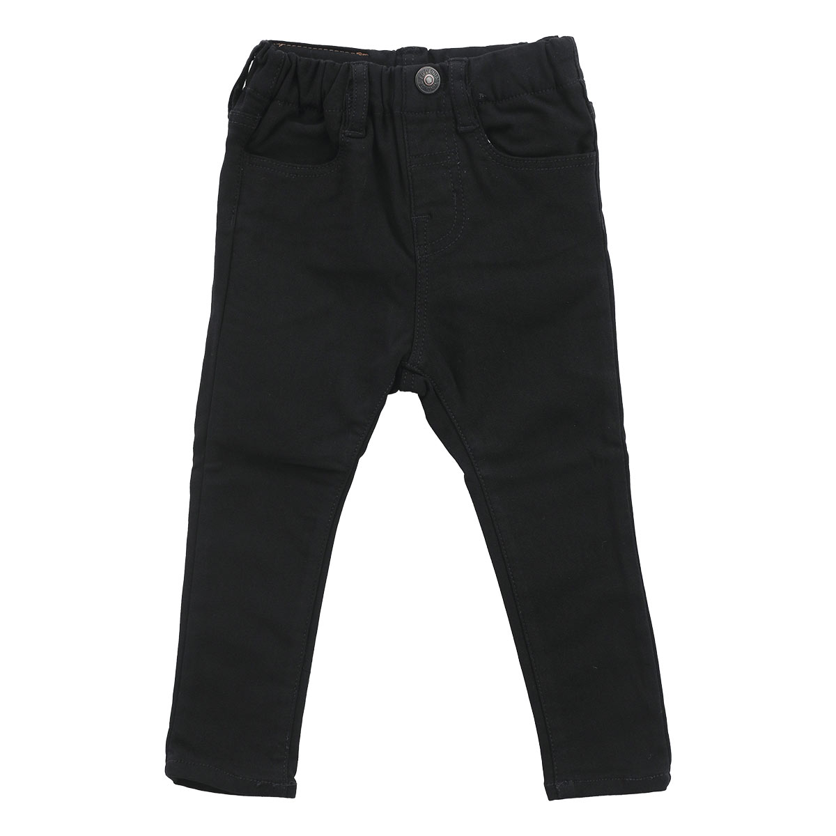 エフ・オー・キッズ F.O.KIDS キッズ ジュニア あったかアクティブスキニーパンツ 裏起毛 10分丈(BK-ブラック-90)