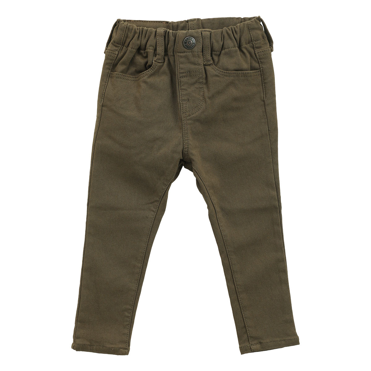 エフ・オー・キッズ F.O.KIDS キッズ ジュニア あったかアクティブスキニーパンツ 裏起毛 10分丈(KH-カーキ-90)
