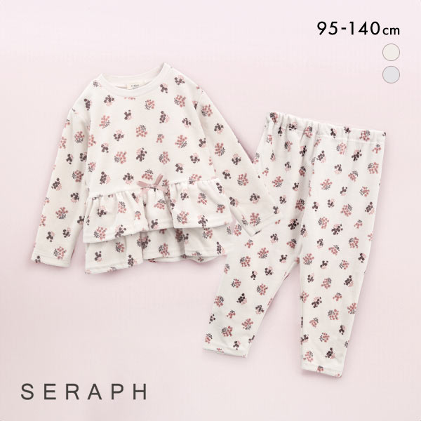 45%OFF セラフ SERAPH フラワーベロアパジャマ 長袖 ジュニア キッズ 女の子 45%OFF セラフ SERAPH フラワーベロアパジャマ 長袖 ジュニア キッズ 女の子