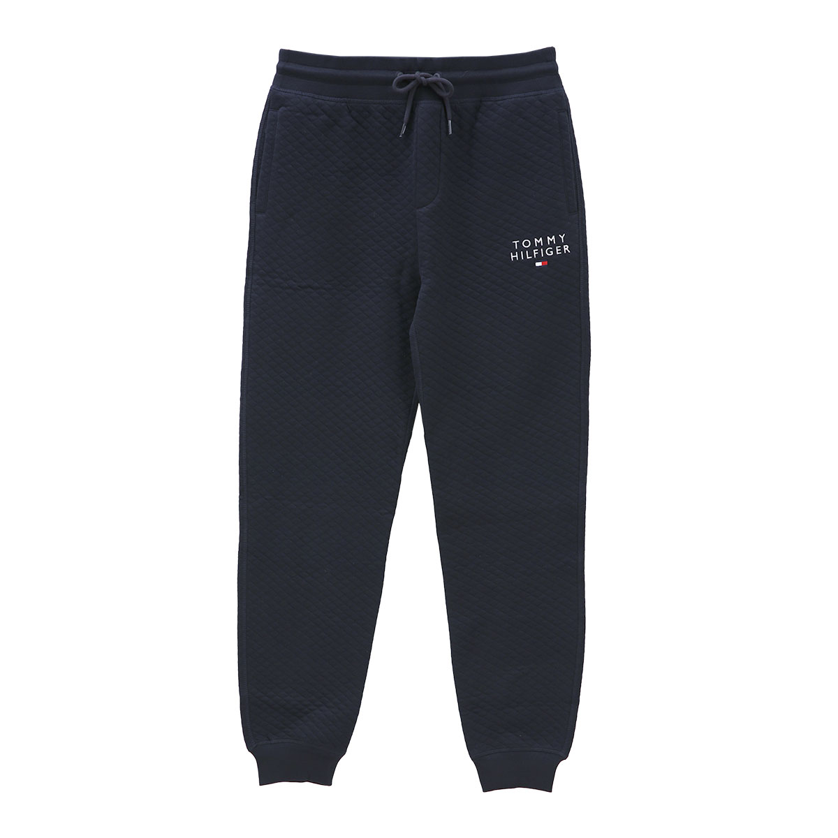 トミー・ヒルフィガー TOMMY HILFIGER TH ORIGINAL HWK TRACK PANT QUILTED キルト トラックパンツ メンズ ラウンジウェア(DNV-濃ネイビー-M)