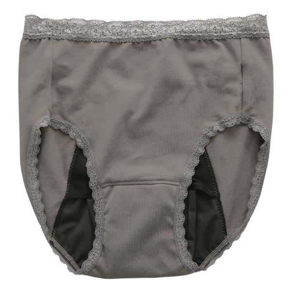 吸水サニタリーショーツ ナイト用 裾レース 生理用 フェムテック 日本製 抗菌消臭 吸水量45CC 羽付きナプキン対応 単品