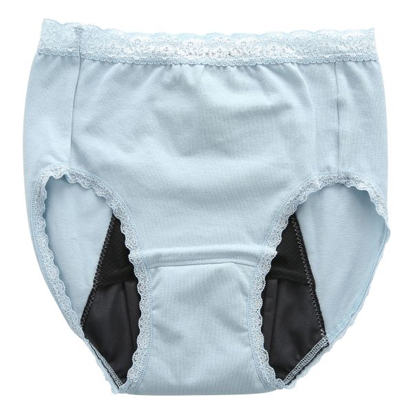 吸水サニタリーショーツ ナイト用 裾レース 生理用 フェムテック 日本製 抗菌消臭 吸水量45CC 羽付きナプキン対応 単品