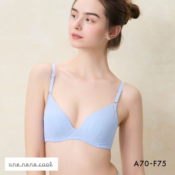 ウンナナクール une nana cool BRAGENIC ブラジェニック シンプル ぷっくり上胸と背中すっきり ノンワイヤーブラ ブラジャー 【アウターにひびきにくい】