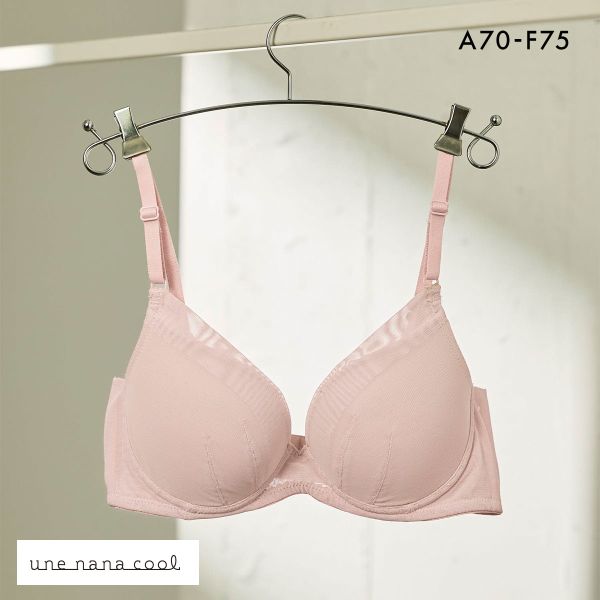 ウンナナクール une nana cool BRAGENIC ブラジェニック シンプル ぷっくり上胸と背中すっきり ノンワイヤー ブラジャー 【アウターにひびきにくい】