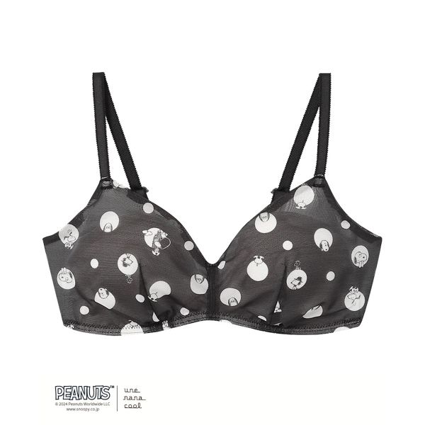 ウンナナクール 特別な日以外の364日つけたくなるブラ PEANUTS × une nana cool スヌーピー ノンワイヤーブラ 364ブラ une nana cool