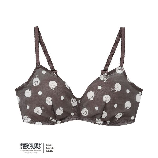 ウンナナクール 特別な日以外の364日つけたくなるブラ PEANUTS × une nana cool スヌーピー ノンワイヤーブラ 364ブラ une nana cool