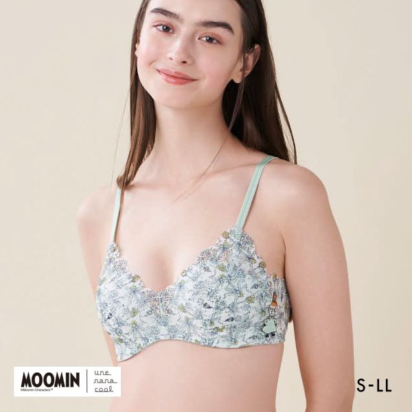 ウンナナクール 特別な日以外の364日つけたくなるブラ MOOMIN × une nana cool 364 レース ノンワイヤーブラ 364ブラ ムーミン une nana cool