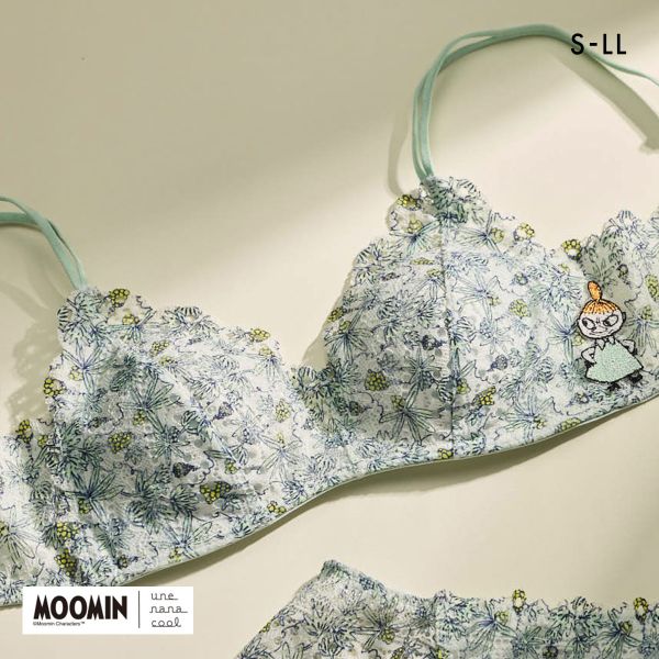 ウンナナクール 特別な日以外の364日つけたくなるブラ MOOMIN × une nana cool 364 レース ノンワイヤーブラ 364ブラ ムーミン une nana cool