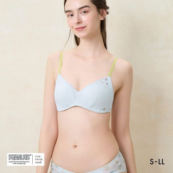 ウンナナクール 特別な日以外の364日つけたくなるブラ PEANUTS × une nana cool 364 レース ノンワイヤーブラ 364ブラ スヌーピー une nana cool