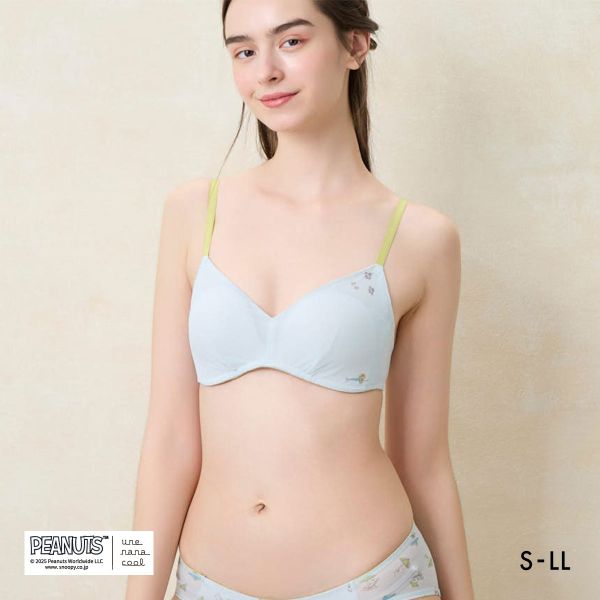 ウンナナクール 特別な日以外の364日つけたくなるブラ PEANUTS × une nana cool 364 レース ノンワイヤーブラ 364ブラ スヌーピー une nana cool