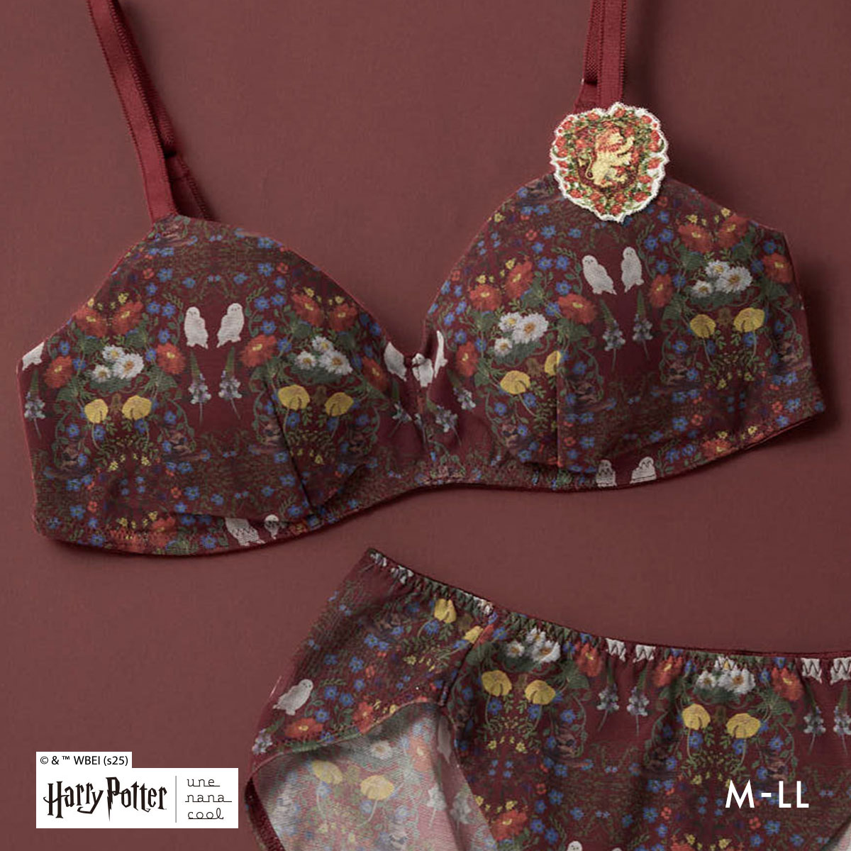 ウンナナクール Harry Potter × une nana cool 364 レース 特別な日以外の364日つけたくなるブラ ノンワイヤーブラ 364ブラ ハリー・ポッター