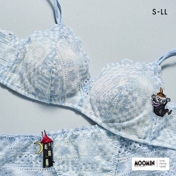 ウンナナクール MOOMIN × une nana cool 364 レース 特別な日以外の364日つけたくなるブラ ノンワイヤーブラ 364ブラ ムーミン une nana cool