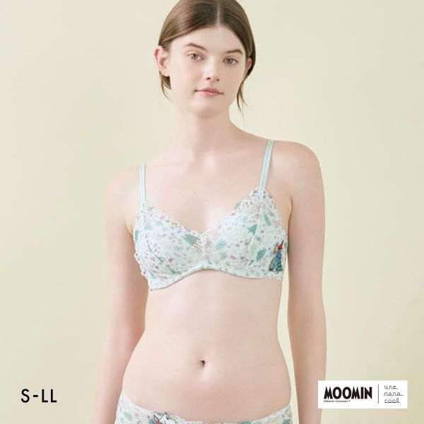ウンナナクール MOOMIN × une nana cool 364 レース 特別な日以外の364日つけたくなるブラ ノンワイヤーブラ 364ブラ ムーミン une nana cool