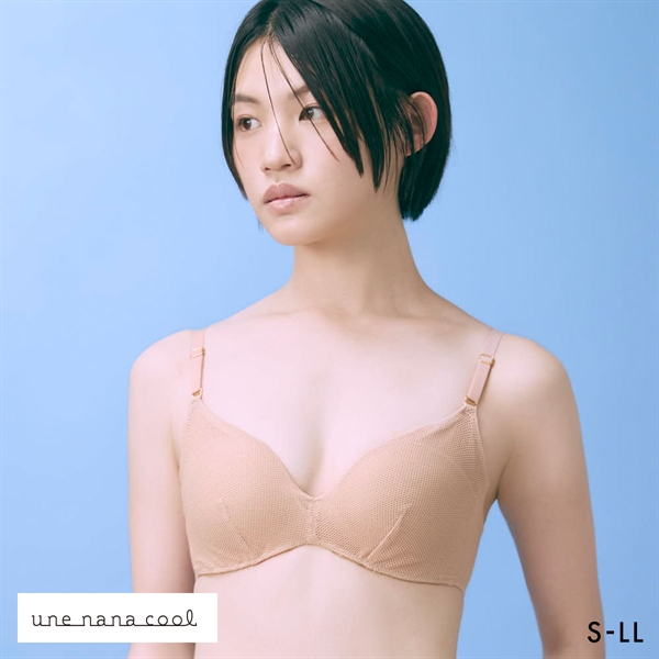 ウンナナクール リニューアル 特別な日以外の364日つけたくなるブラ 364ブラ メッシュ ノンワイヤーブラ ブラジャー une nana cool