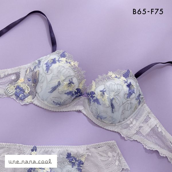 ウンナナクール une nana cool 魔女の猫ブラ 3/4カップブラジャー 単品 ねこと魔女の世界を表現