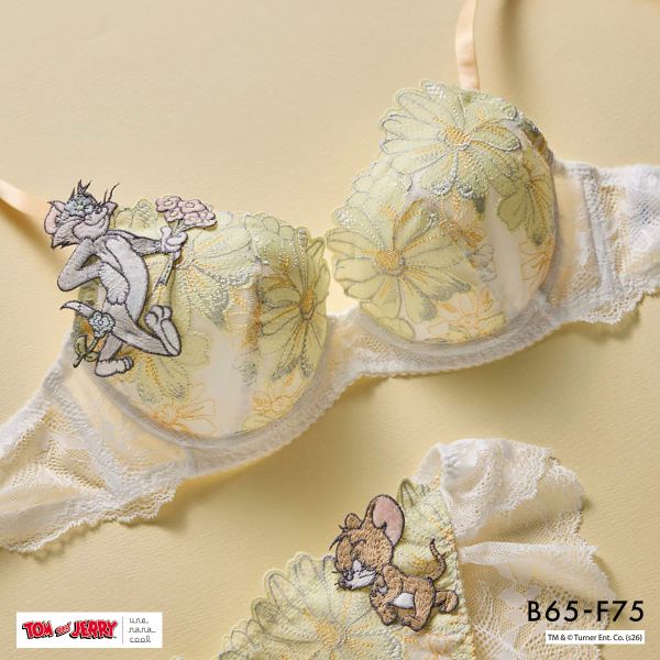 トムとジェリー × ウンナナクール 3/4カップブラジャー une nana cool 大きいサイズ