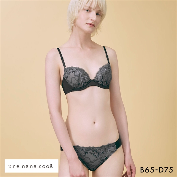 ウンナナクール WEB限定 ブラ＆ショーツセット 3/4カップ ブラジャー ショーツ une nana cool