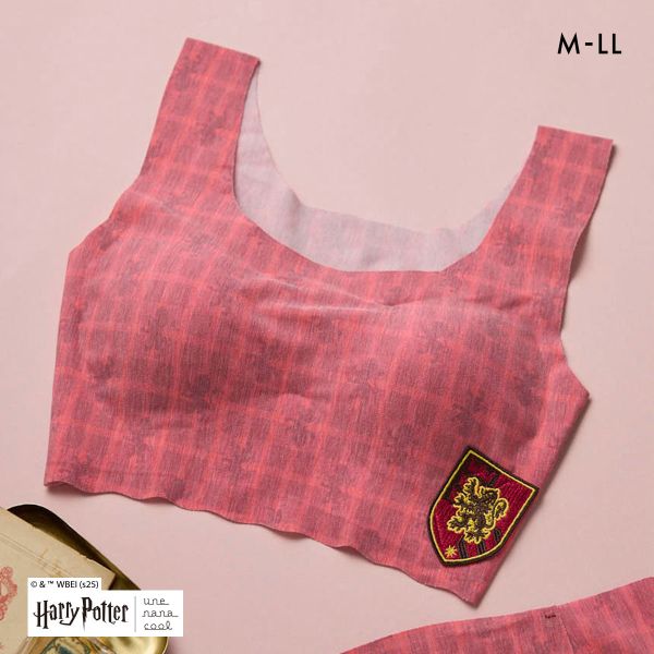 ハリー・ポッター × ウンナナクール Harry Potter 綿混 フラット仕上げノンワイヤーブラジャー ブラジャー une nana cool
